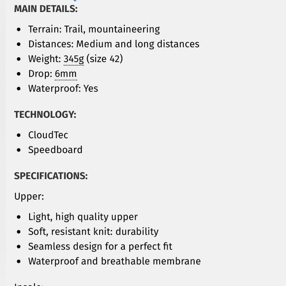 On Cloud - Cloudventure Waterproof Trail Smeakers - Picture 7 of 8
